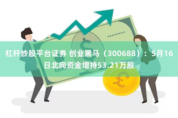 杠杆炒股平台证券 创业黑马（300688）：5月16日北向资金增持53.21万股