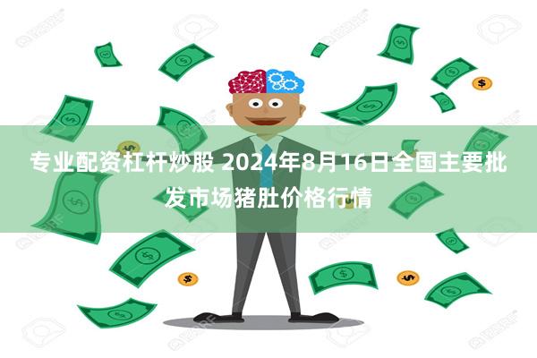 专业配资杠杆炒股 2024年8月16日全国主要批发市场猪肚价格行情