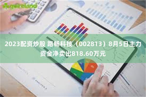 2023配资炒股 路畅科技（002813）8月5日主力资金净卖出818.60万元